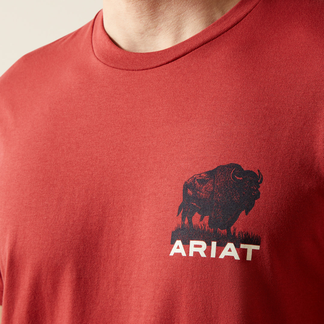 Men's Ariat Buffalo Flag T-Shirt - 10065897