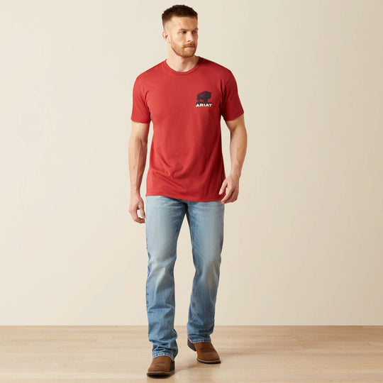Men's Ariat Buffalo Flag T-Shirt - 10065897