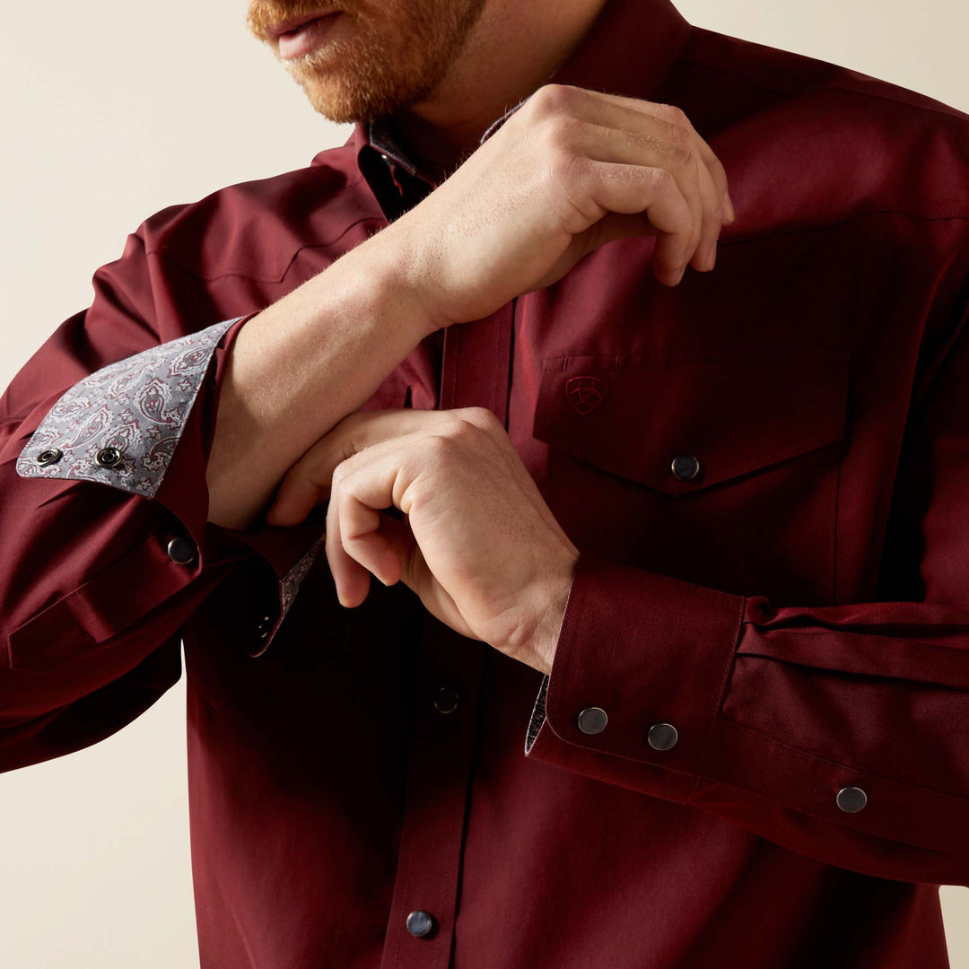 Men's Ariat Wrinkle Free Pinpoint Oxford Classic Fit Shirt - 10065914