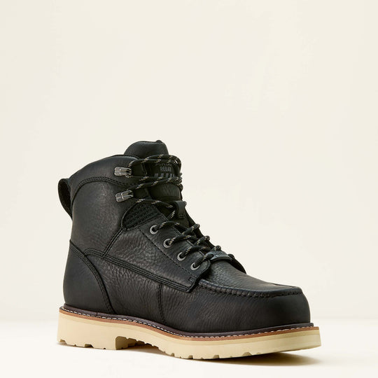 Men's Ariat Black Rebar Lift 6" Waterproof Composite Toe Work Boot - 10063920