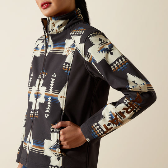 Ladies Ariat Logo Softshell Thornstone Print Jacket - 10062213