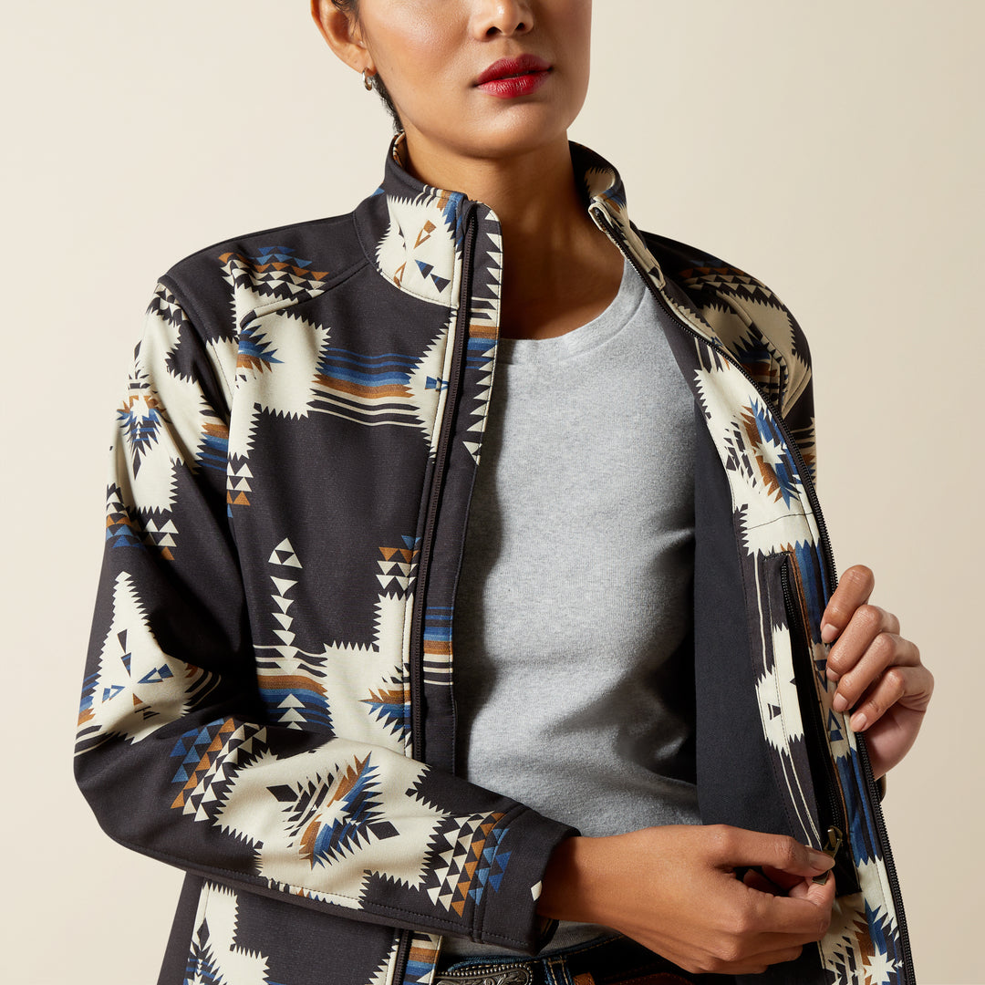 Ladies Ariat Logo Softshell Thornstone Print Jacket - 10062213