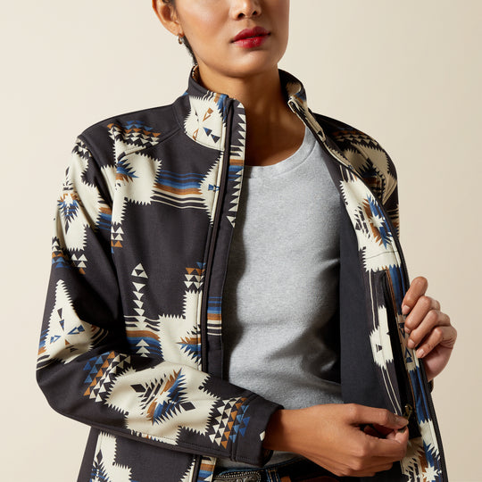 Ladies Ariat Logo Softshell Thornstone Print Jacket - 10062213