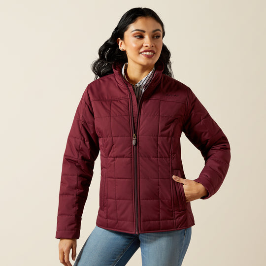 Ladies Ariat REAL Crius Insulated Windsor Wine Jacket - 10062551
