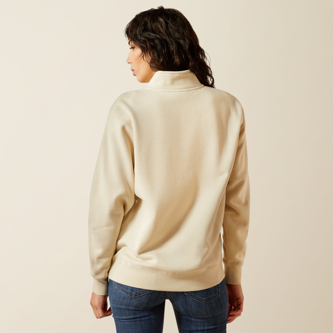 Ladies Ariat Denim & Supply 1/2 Zip Sweatshirt - 10062733