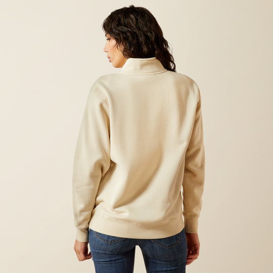 Ladies Ariat Denim & Supply 1/2 Zip Sweatshirt - 10062733