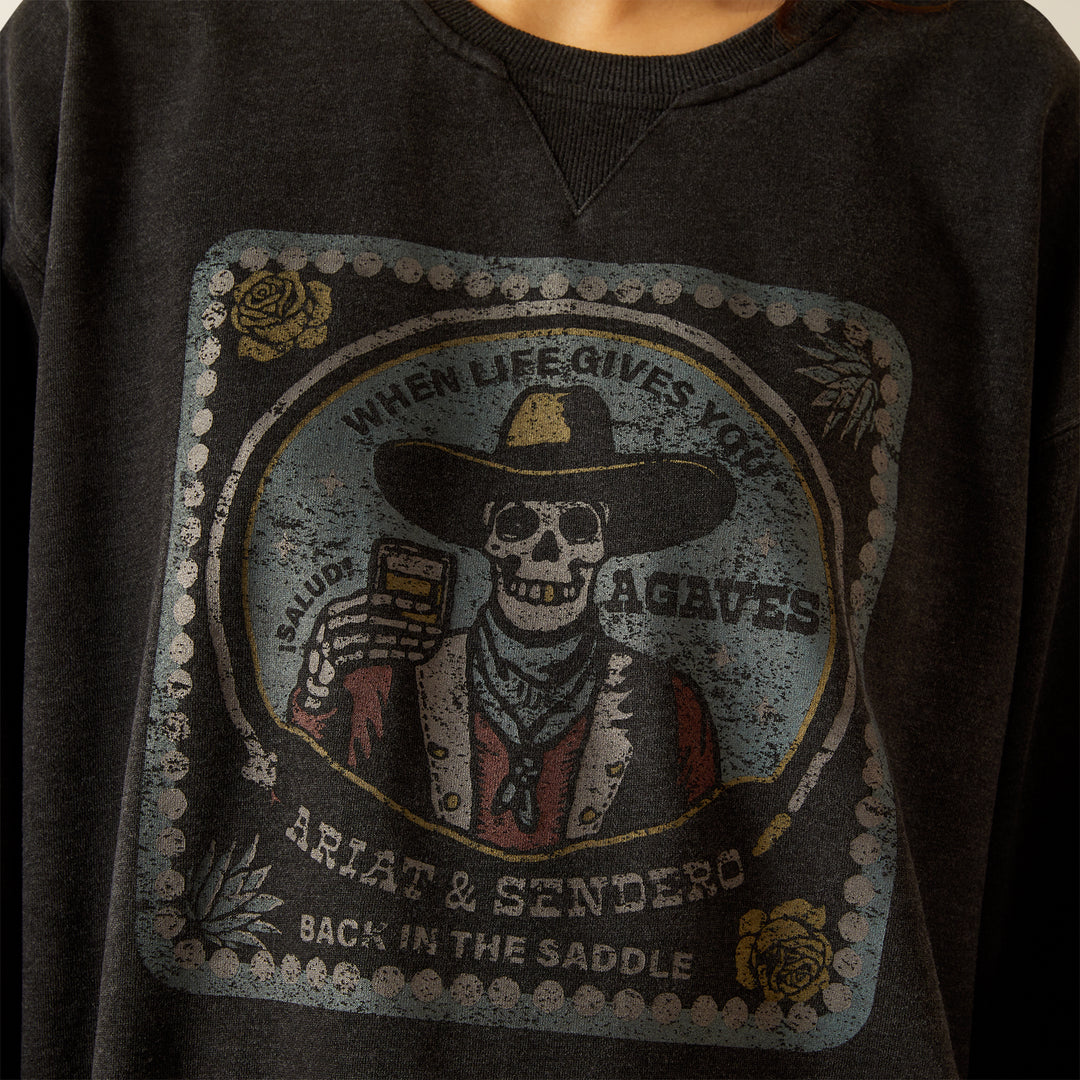 Ladies Ariat Oversize Sendero When Life Gives You Agaves Sweatshirt - 10062829