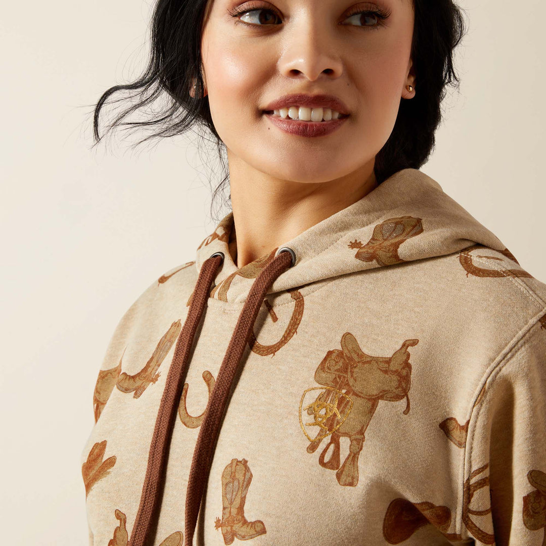 Ladies Ariat Logo 2.0 Printed Hoodie - 10065823