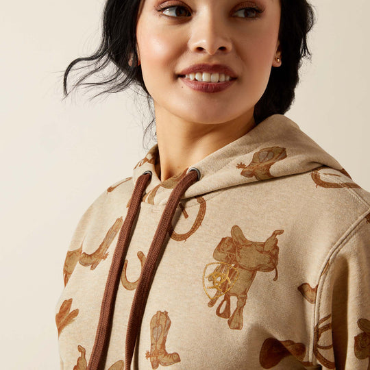 Ladies Ariat Logo 2.0 Printed Hoodie - 10065823