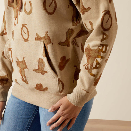 Ladies Ariat Logo 2.0 Printed Hoodie - 10065823