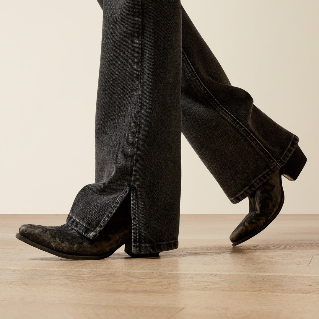Ladies Ariat Ultra High Rise Cheyenne Yoke Tomboy Boot Cut Jean - 10065934