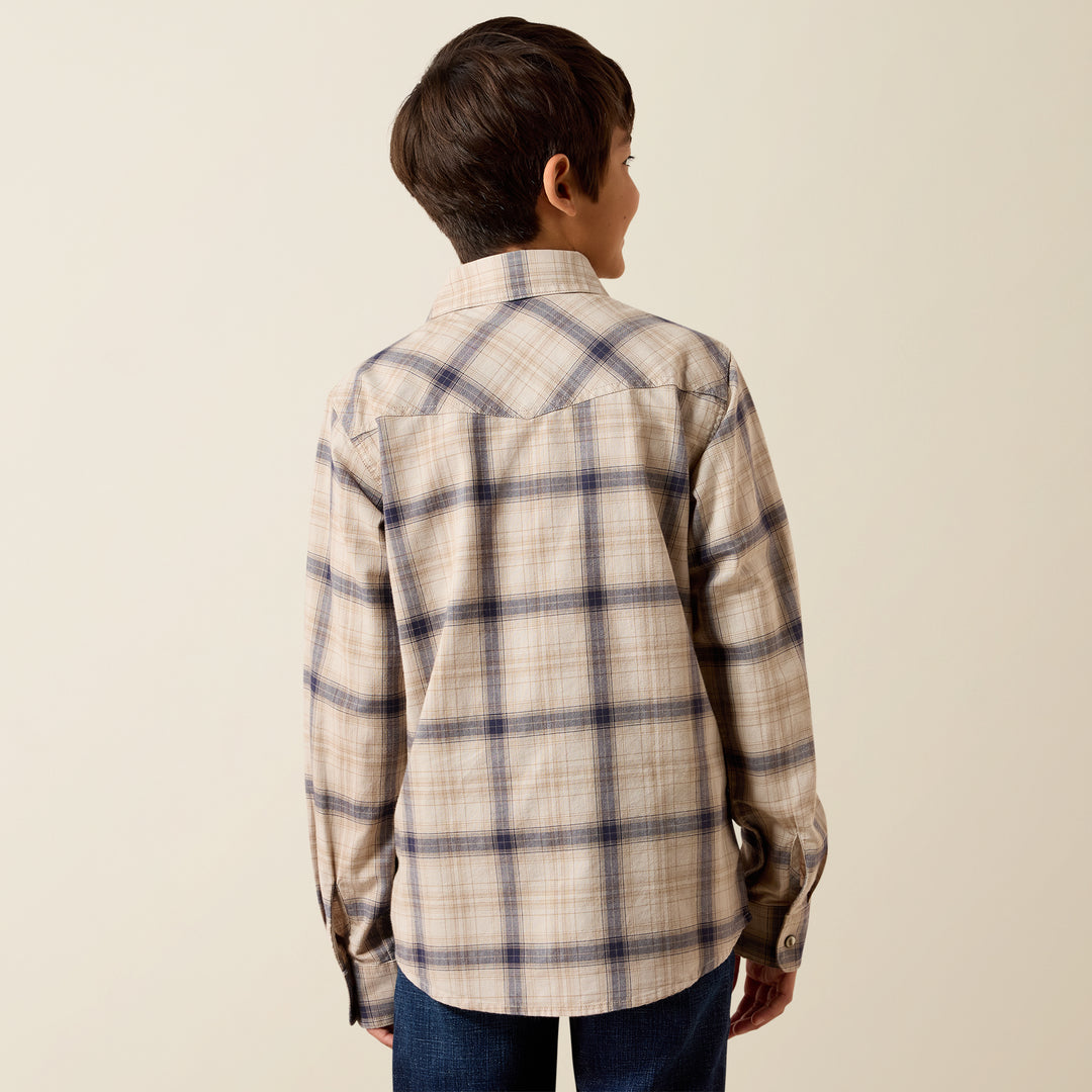 Boys Ariat Retro Huddle Classic Fit Snap Shirt - 10079298