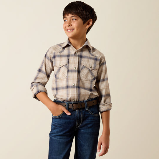 Boys Ariat Retro Huddle Classic Fit Snap Shirt - 10079298