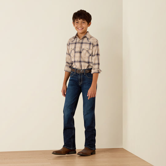 Boys Ariat Retro Huddle Classic Fit Snap Shirt - 10079298