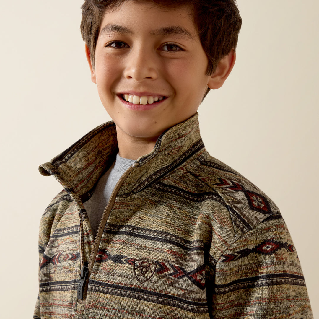 Boys Ariat Caldwell 1/4 Zip Sweater - 10079311