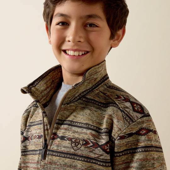 Boys Ariat Caldwell 1/4 Zip Sweater - 10079311