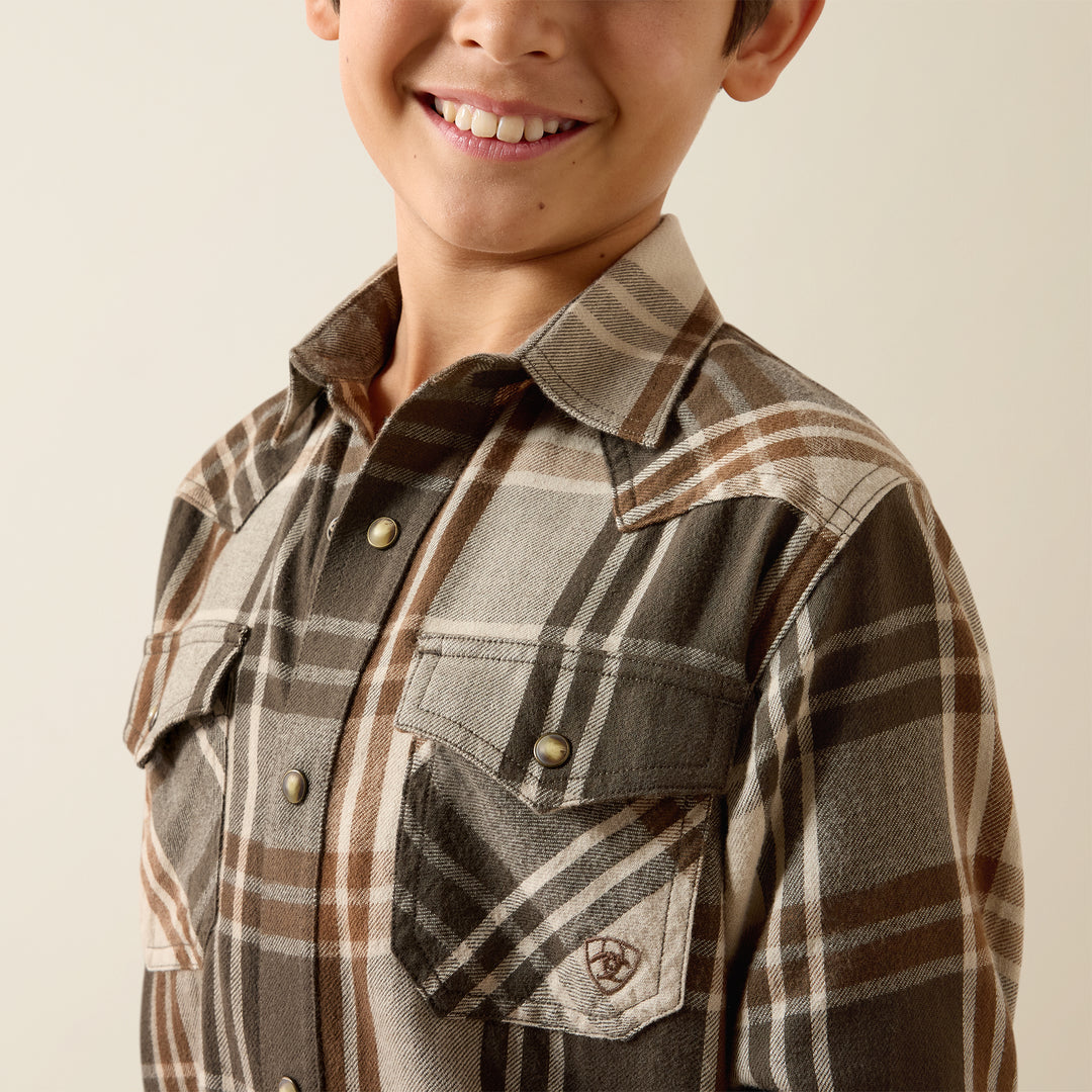 Boys Ariat Retro Howell Classic Fit Snap Shirt - 10079592