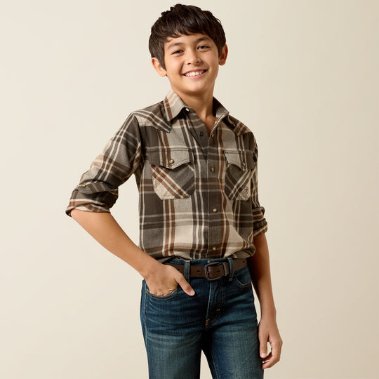 Boys Ariat Retro Howell Classic Fit Snap Shirt - 10079592