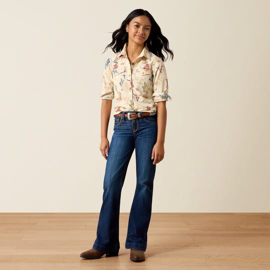 Girls Ariat Ranch Tale Western Snap Shirt - 10079597