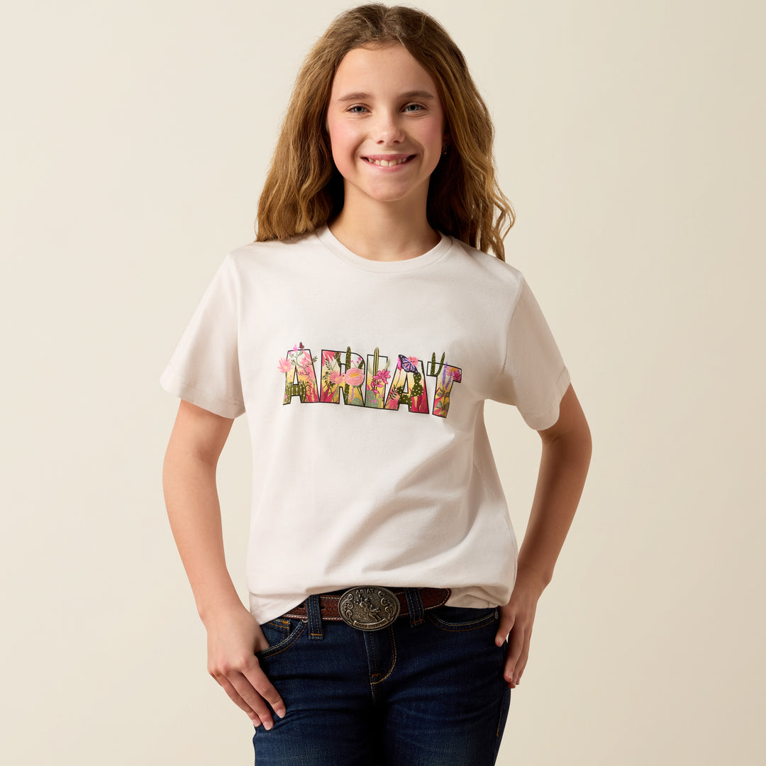 Girls Ariat Floral Fill T-Shirt - 10082177
