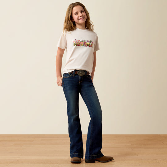 Girls Ariat Floral Fill T-Shirt - 10082177