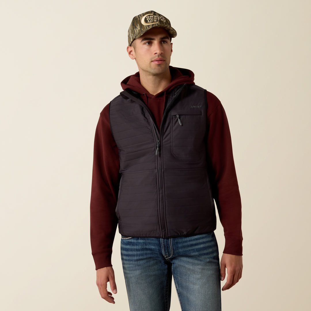 Men's Ariat Wylie Vest Obsidian - 10079256