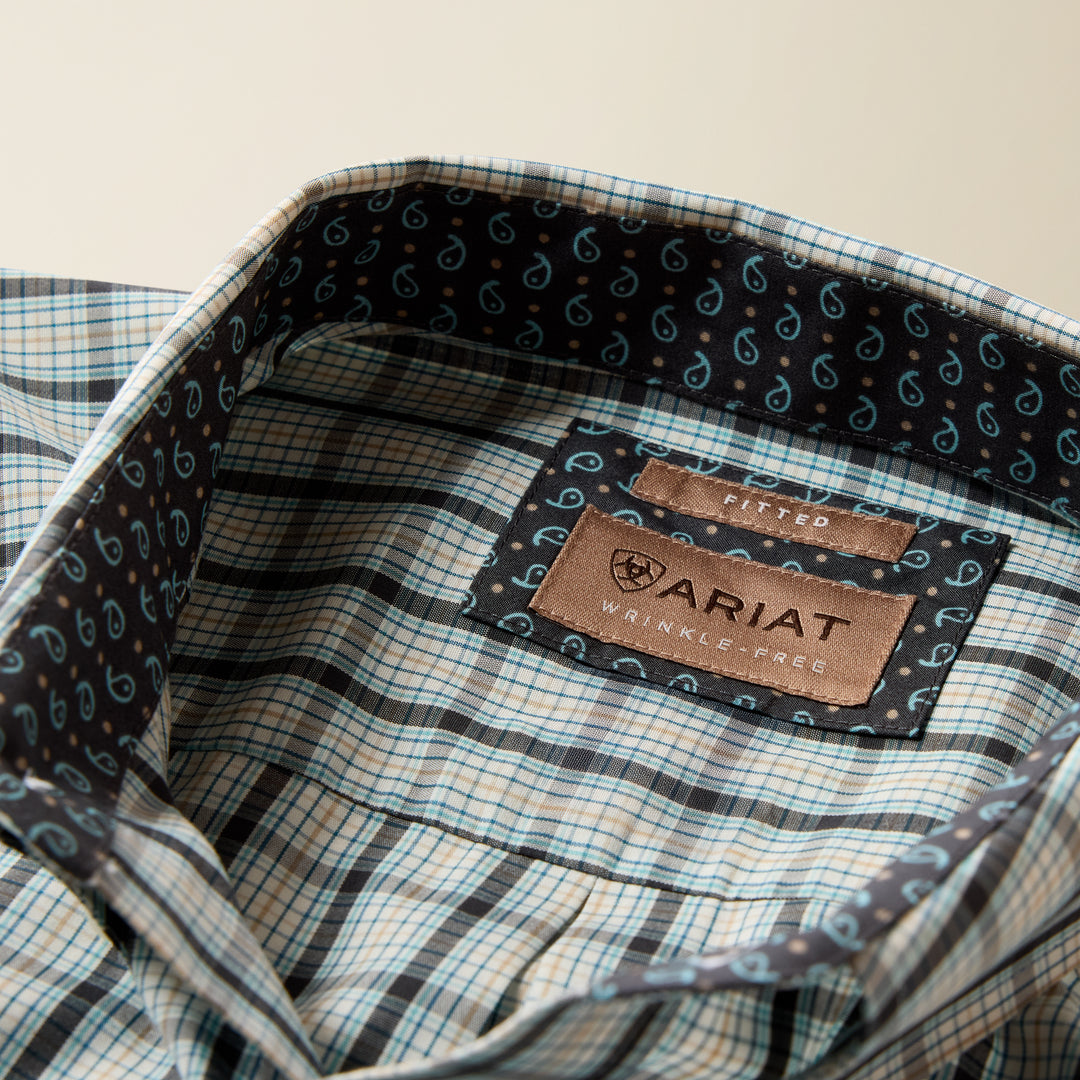 Men's Ariat Wrinkle Free Bern Fitted Shirt - 10079264