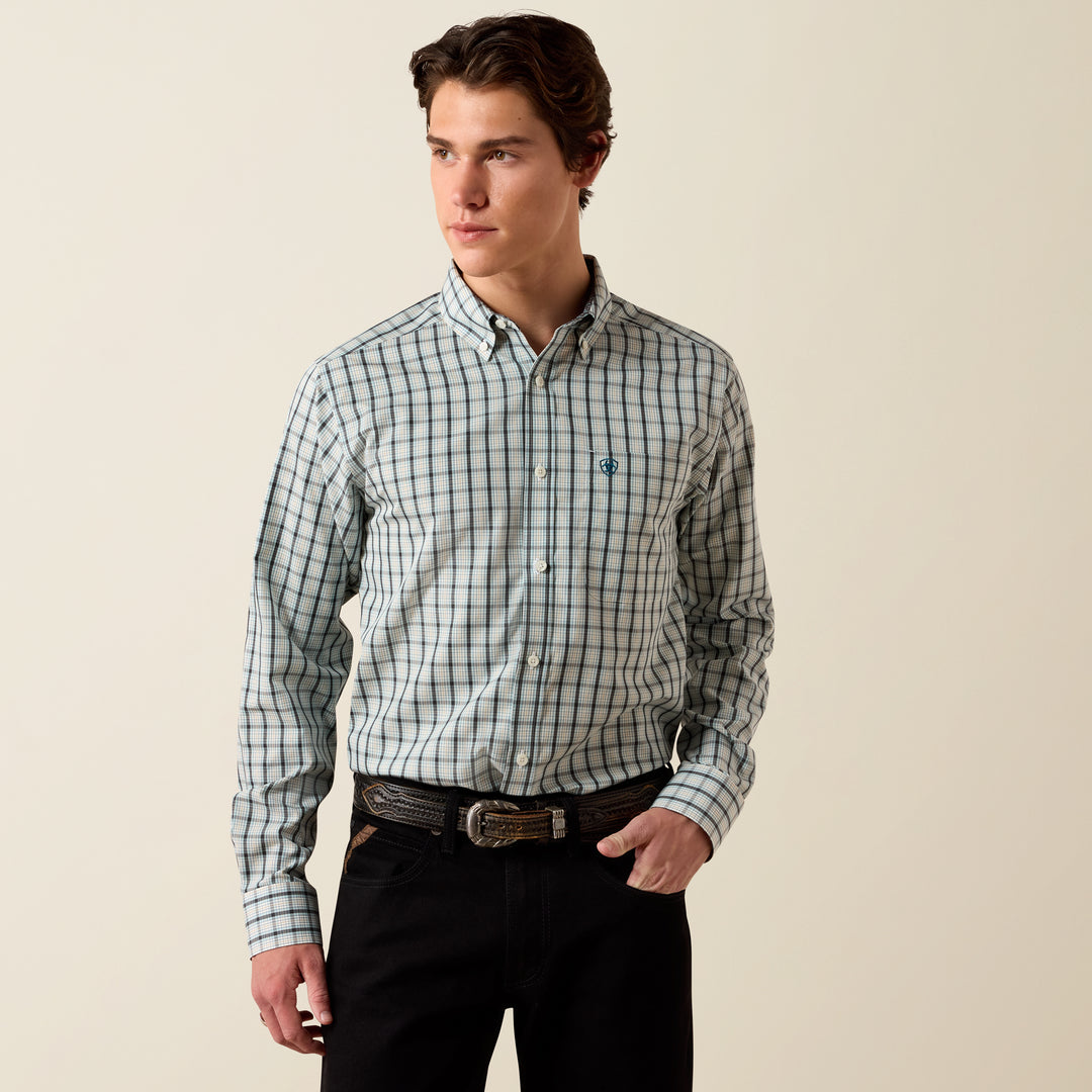 Men's Ariat Wrinkle Free Bern Fitted Shirt - 10079264