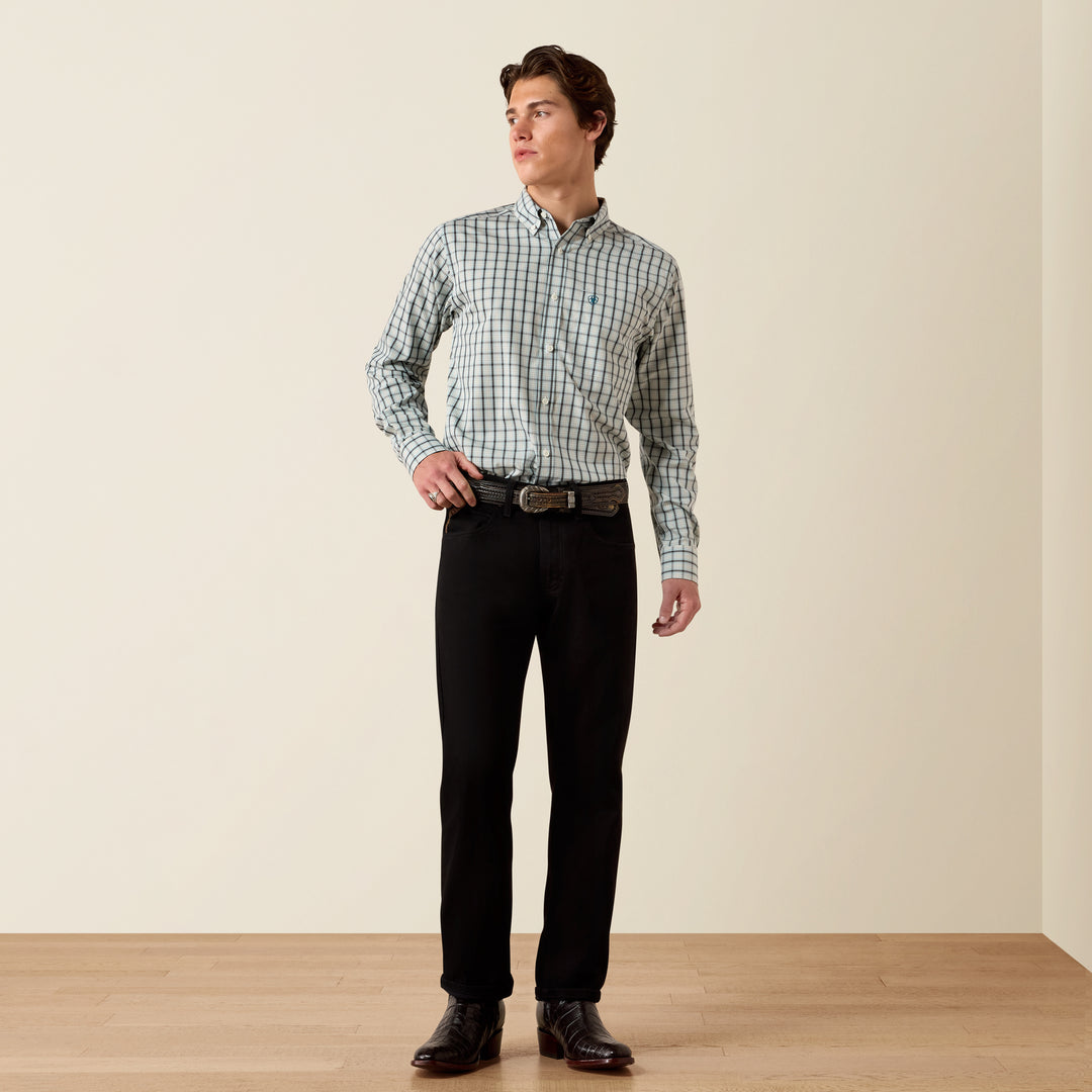Men's Ariat Wrinkle Free Bern Fitted Shirt - 10079264