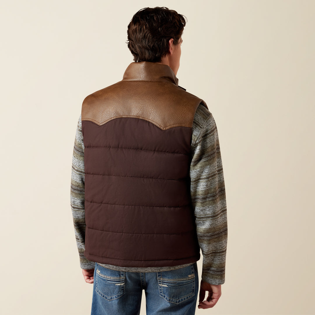 Men's Ariat Western Quilted Vest Mole - 10079280