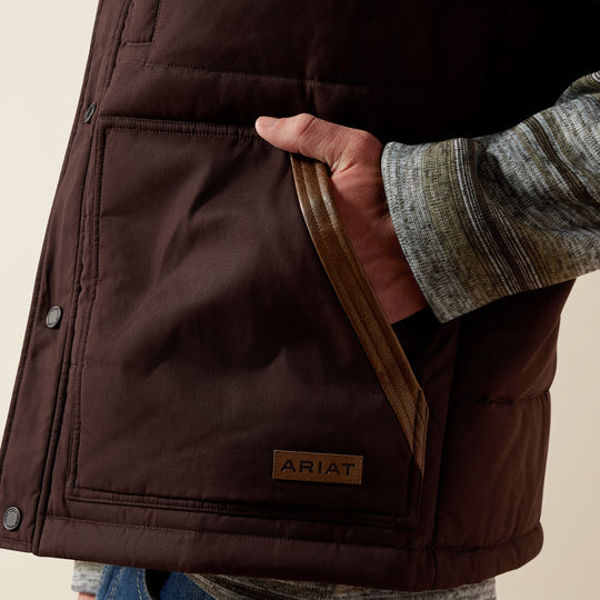 Men's Ariat Western Quilted Vest Mole - 10079280