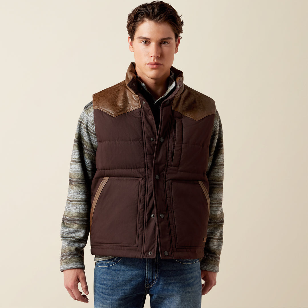 Men's Ariat Western Quilted Vest Mole - 10079280
