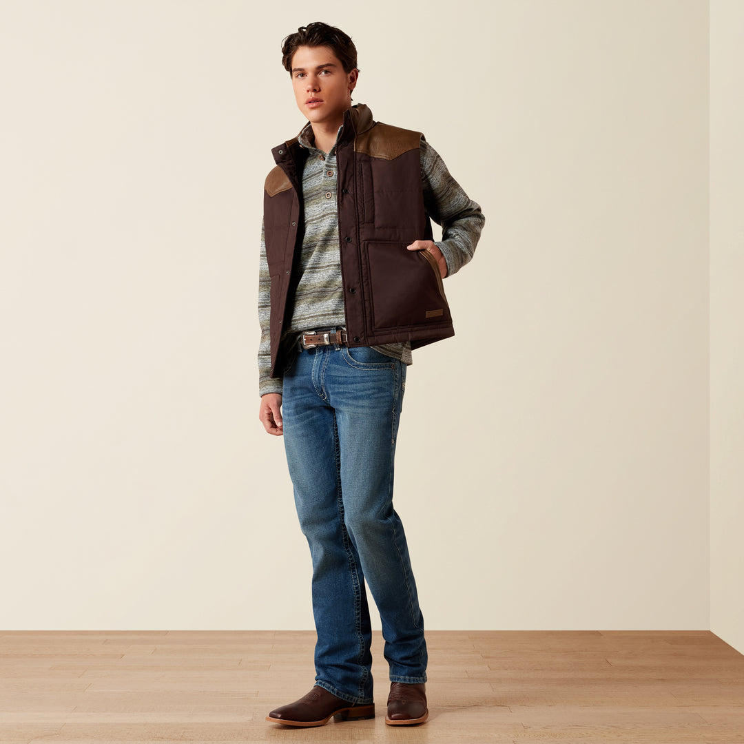 Men's Ariat Western Quilted Vest Mole - 10079280
