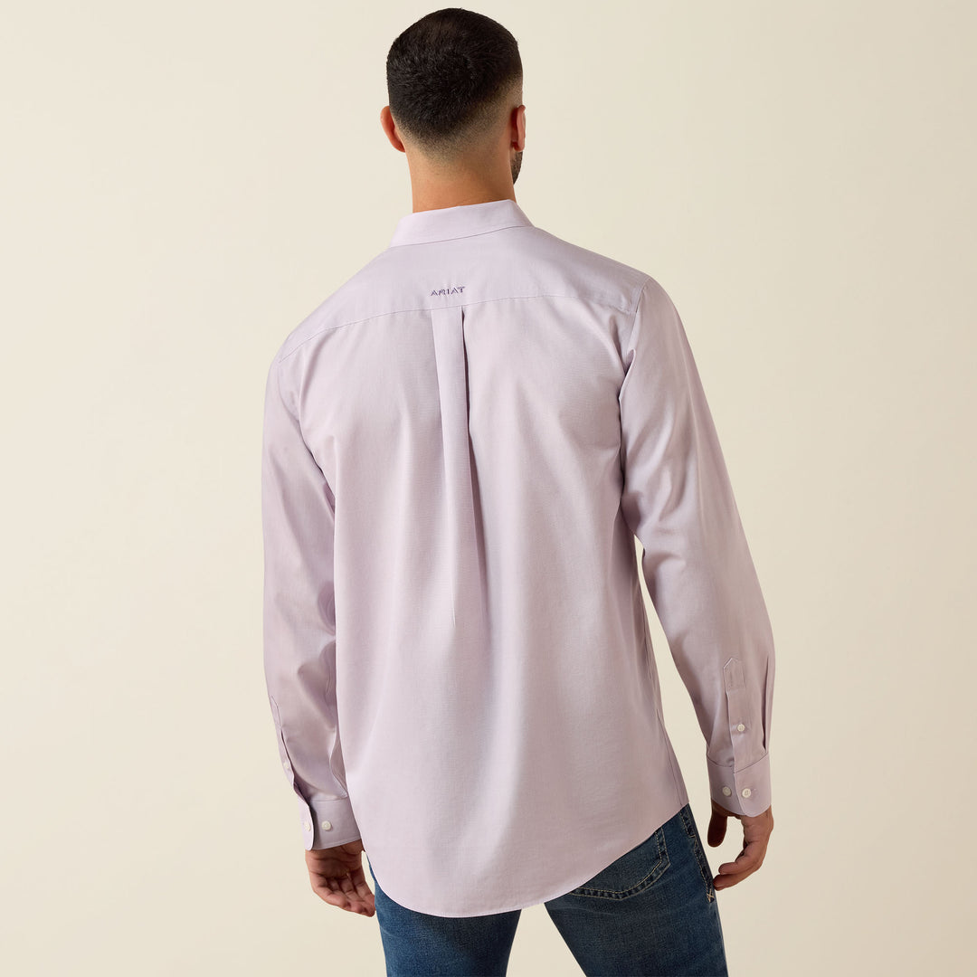 Men's Ariat Wrinkle Free Solid Pinpoint Oxford Classic Fit Shirt - 10079286