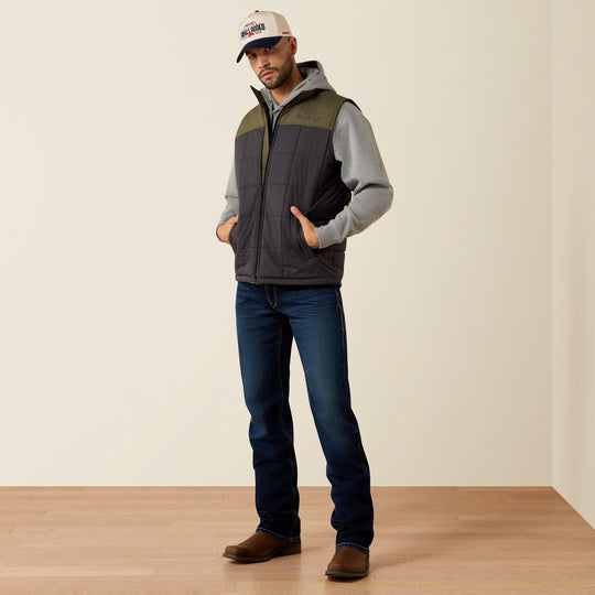 Men's Ariat Crius Insulated Vest Phantom/Grape Leaf - 10079293