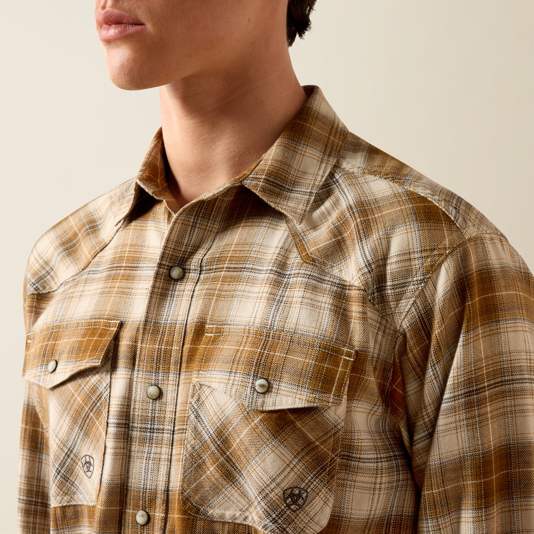 Men's Ariat Retro Hayes Fitted Snap Shirt 10079299