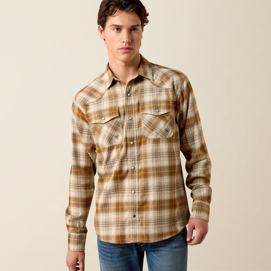 Men's Ariat Retro Hayes Fitted Snap Shirt 10079299