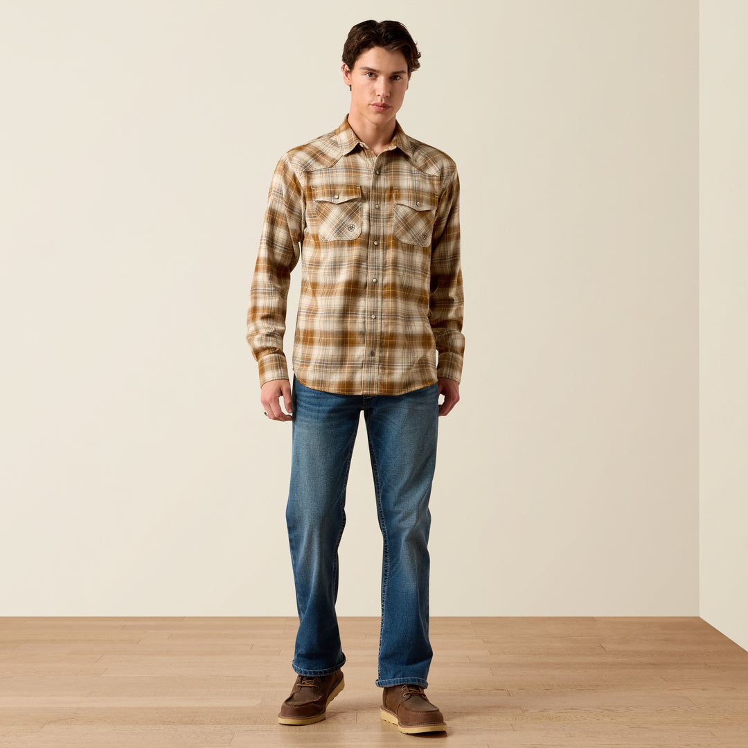 Men's Ariat Retro Hayes Fitted Snap Shirt 10079299