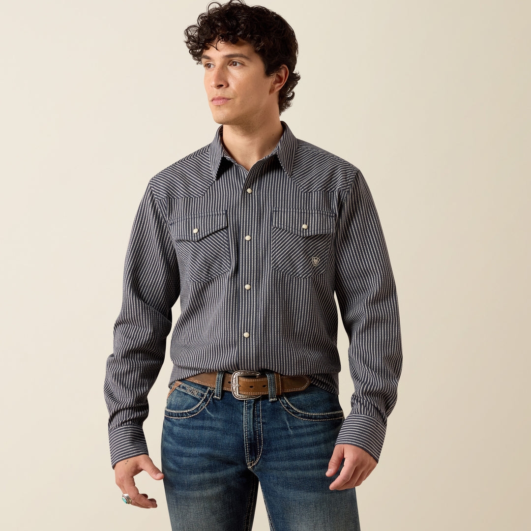 Men's Ariat Retro Haywood Fitted Snap Shirt - 10079317
