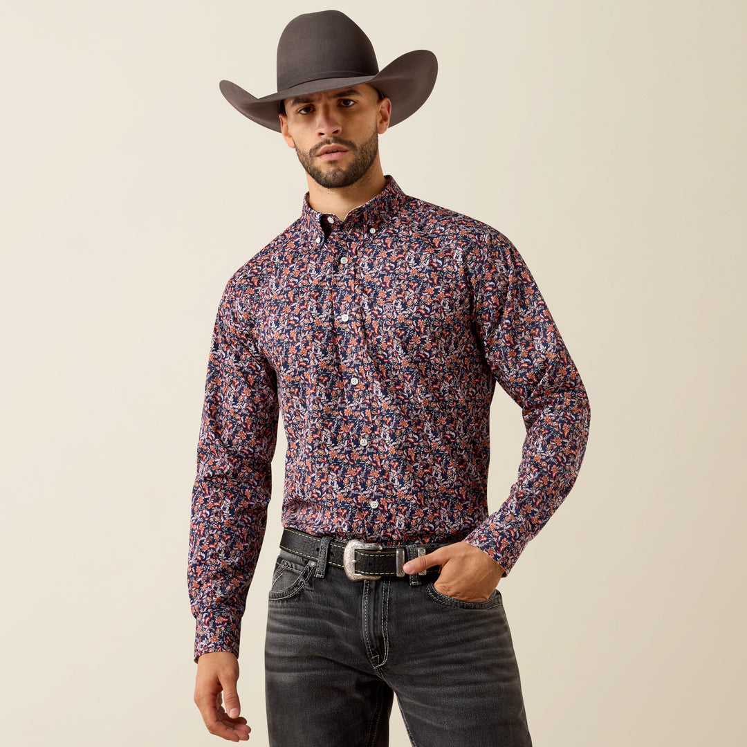 Men's Ariat Wrinkle Free Ward Classic Fit Shirt - 10079354