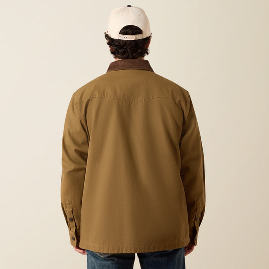Men's Ariat Retro Canvas Shirt Jacket - 10079376
