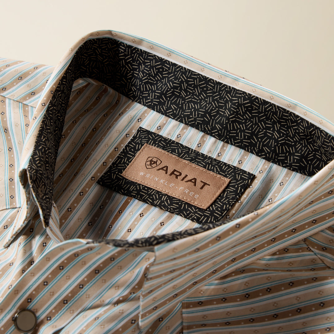 Men's Ariat Wrinkle Free Burnard Classic Fit Snap Shirt - 10079437