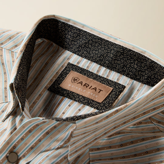 Men's Ariat Wrinkle Free Burnard Classic Fit Snap Shirt - 10079437