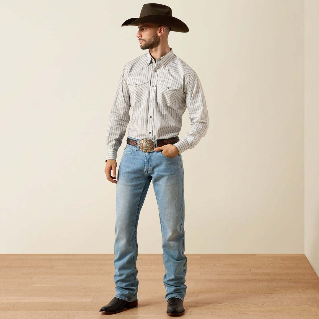 Men's Ariat Wrinkle Free Burnard Classic Fit Snap Shirt - 10079437