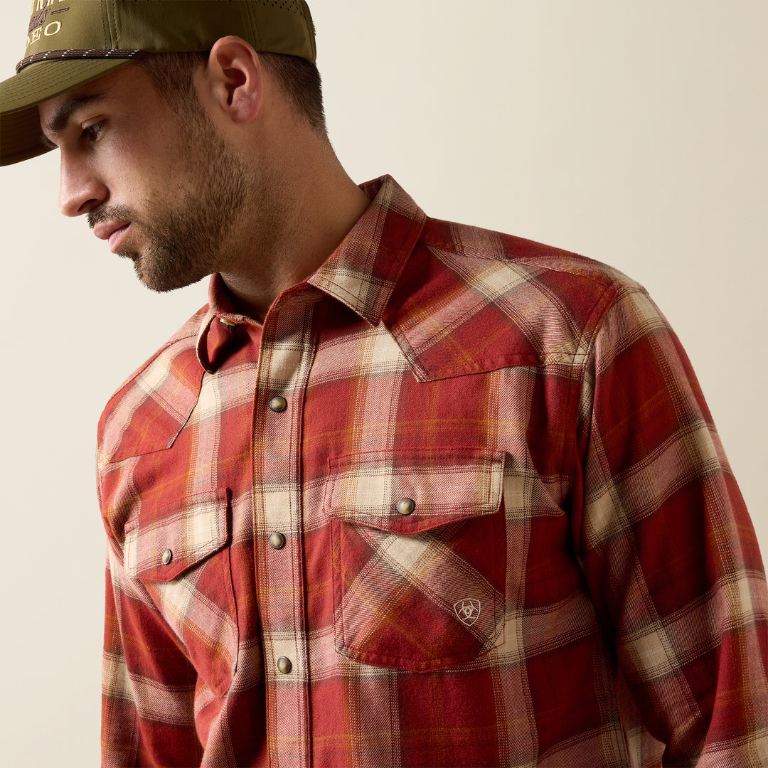 Men's Ariat Retro Hatford Fitted Snap Shirt - 10079448