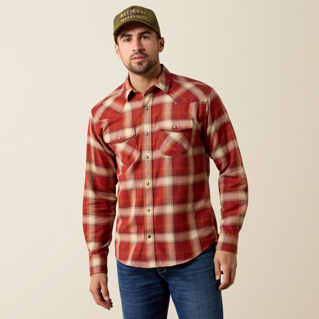 Men's Ariat Retro Hatford Fitted Snap Shirt - 10079448