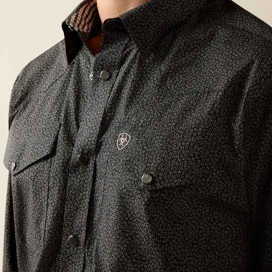 Men's Ariat Wrinkle Free Braven Fitted Snap Shirt - 10079489
