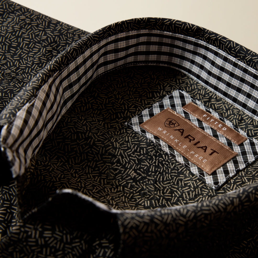 Men's Ariat Wrinkle Free Braven Fitted Snap Shirt - 10079489