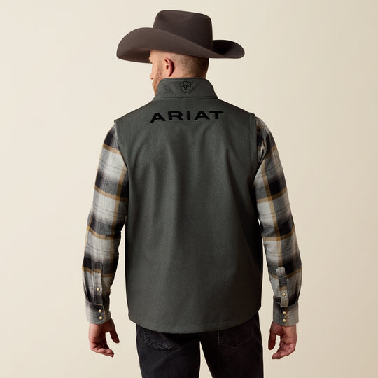 Men's Ariat Logo Softshell Vest Beluga - 10079578
