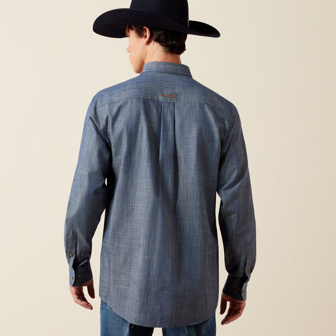 Men's Ariat Team Logo Twill Fitted Shirt - 10079641